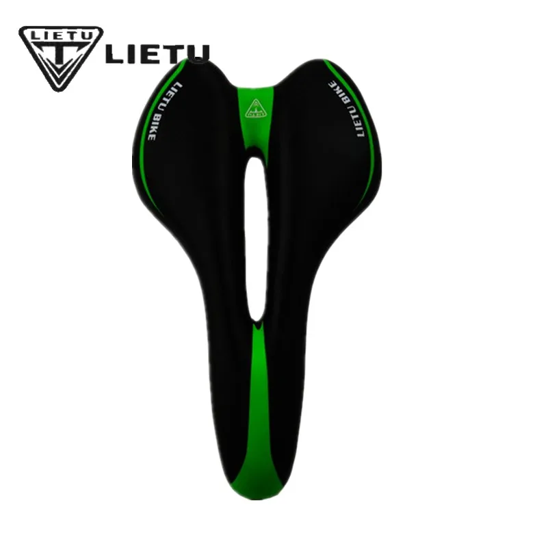 Велосипедное седло LIETU среднее ажурное из волокна для горного велосипеда