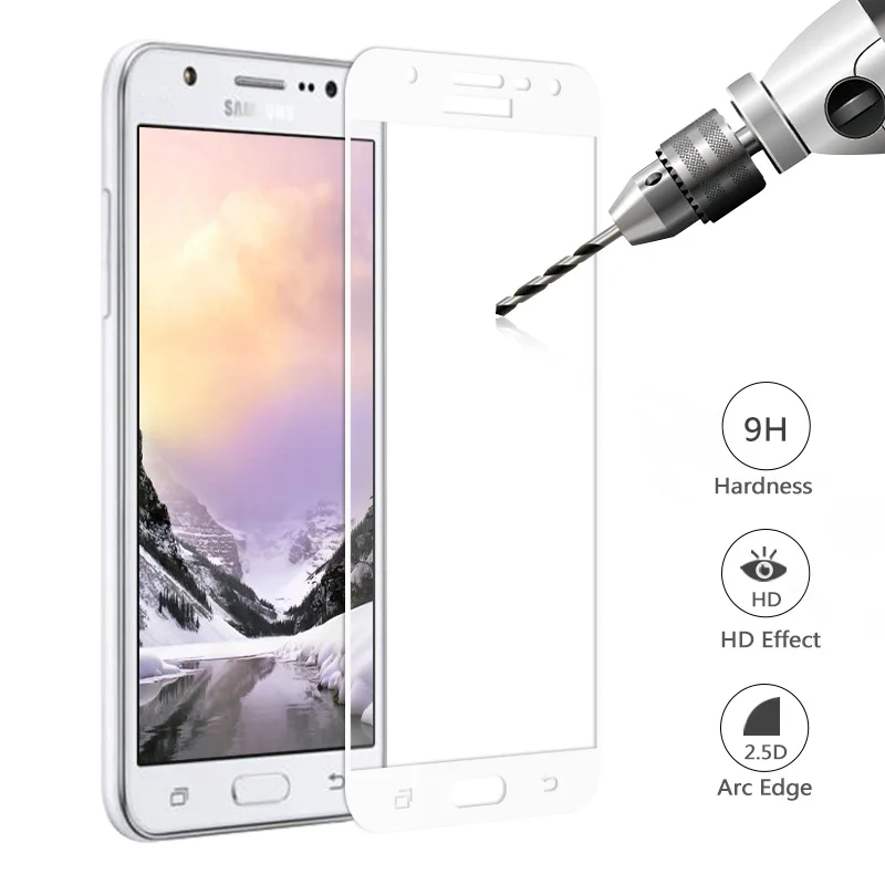 Защитная стеклянная пленка для Samsung Galaxy J5 2015 SM J500F полноразмерный экран