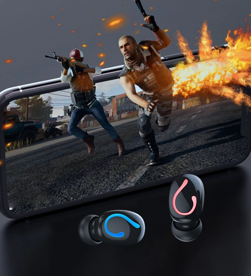 Настоящие Bluetooth 5,0 TWS беспроводные наушники 8D стерео наушники IPX7 водонепроницаемые наушники с 2600 мАч power Bank спортивные наушники