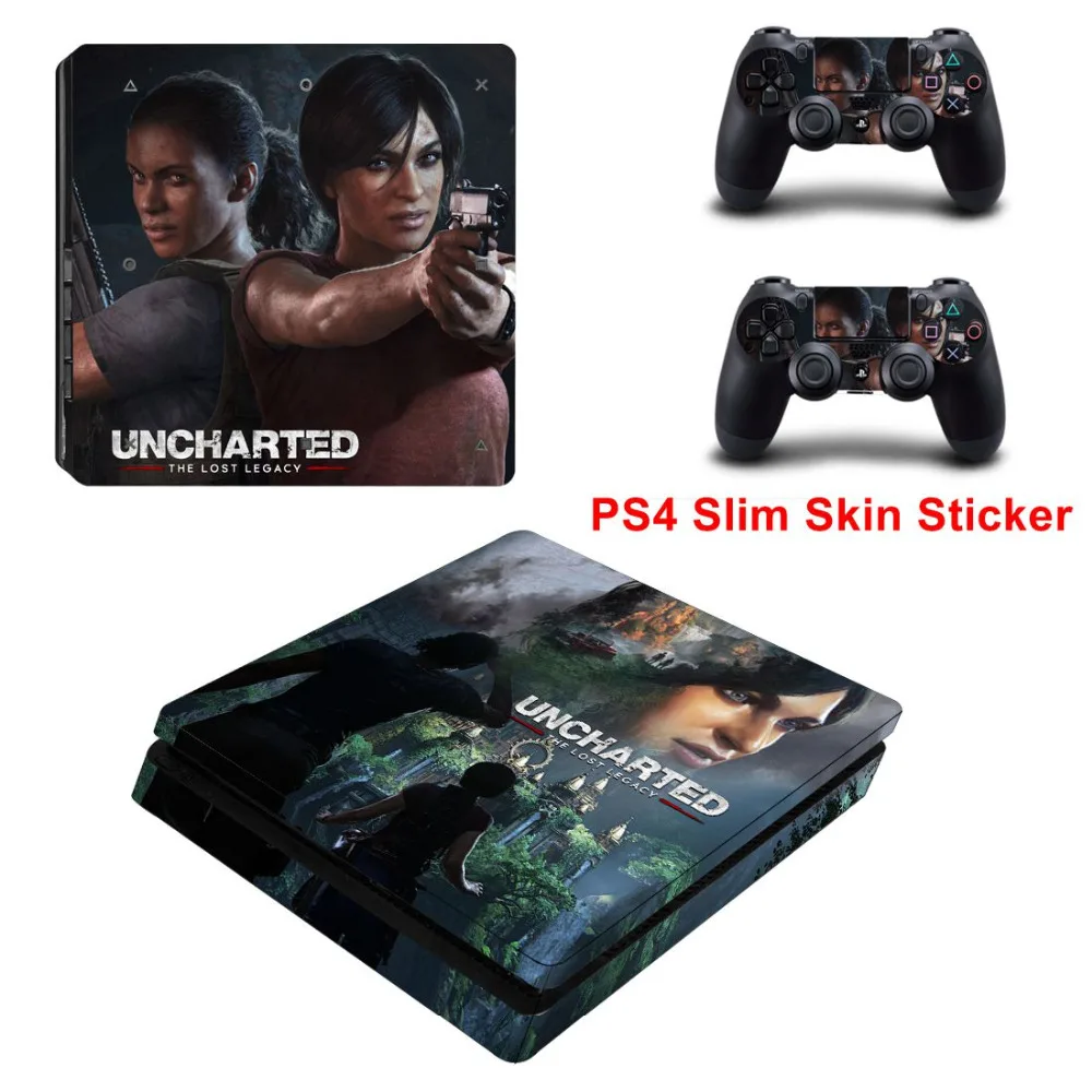 Uncharted-The Lost Legacy кожи для Playstation 4 тонкий PS4 тонкая кожа Стикеры консоли + из 2