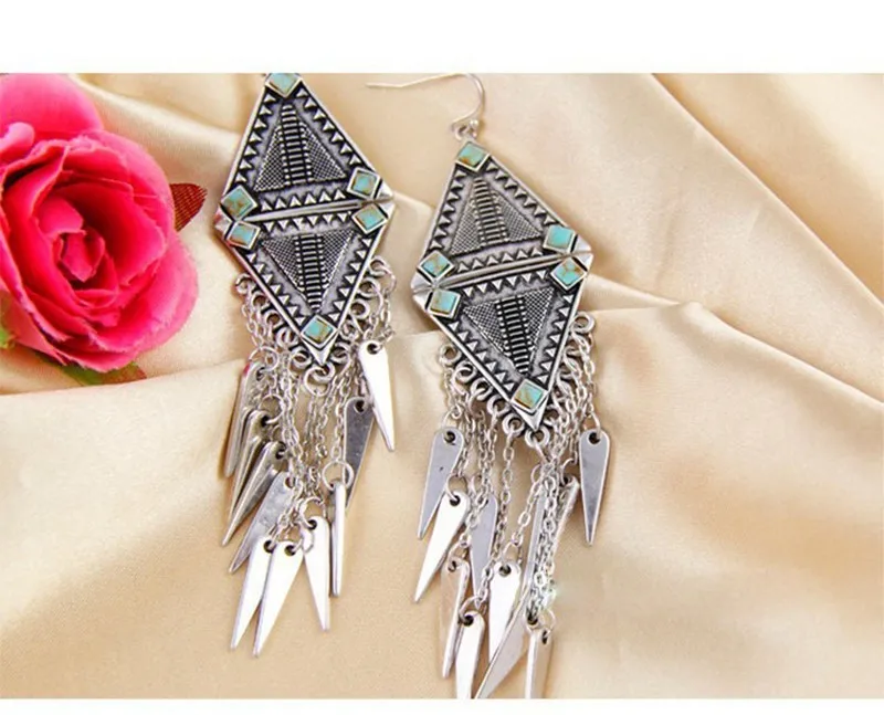 Мода 2018 Новое поступление панк женские этнические винтажные серебряные цветные