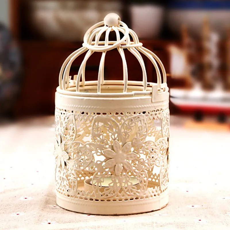 Hollow Holder Candlestick Lantern Votive Candle Hanging Vintage Candlesticks | Дом и сад