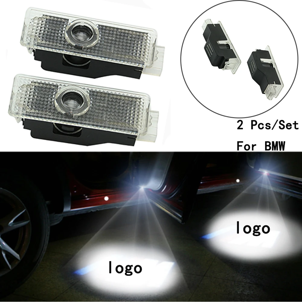 With Logo Lens Include LED Courtesy 2Pcs/Set Ghost Shadow Projetor Weclome Lamp Only For BMW E60/E90/F10/F30/F15/E63/E64/E65 | Автомобили