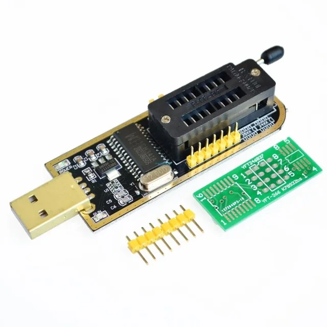 USB eeprom программист ch341a spi 24 25 серия адаптер с программным Драйвером|Детали и