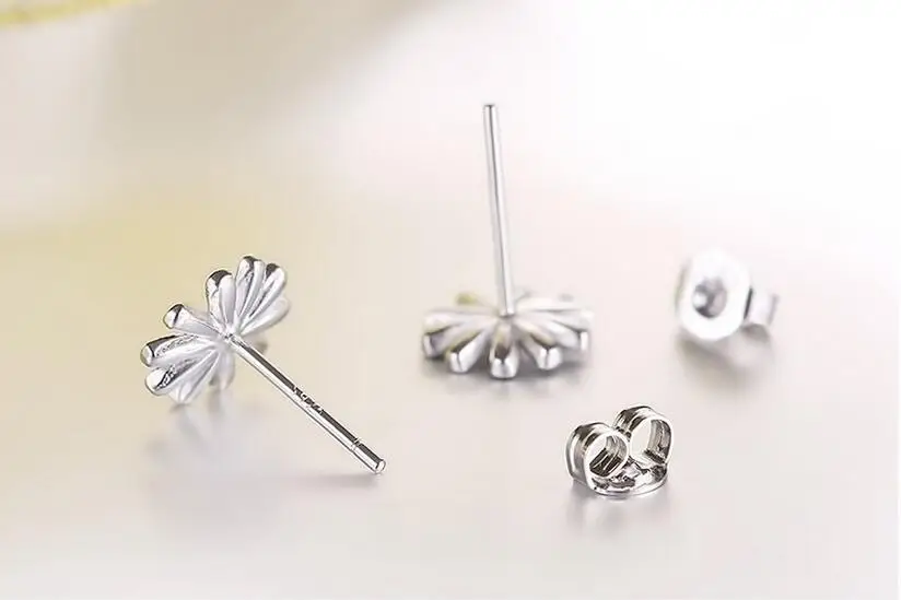 

XIYANIKE 925 Sterling Silver Retro Black Chrysanthemum Silver Earring For Women Earrings Sterling-silver-jewelry Brincos VES6321