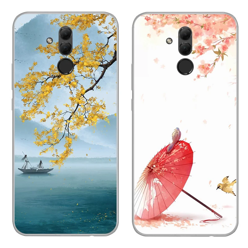 6 3 "роскошные мягкие чехлы для телефонов Huawei Mate 20 Lite чехол в китайском стиле Mate20