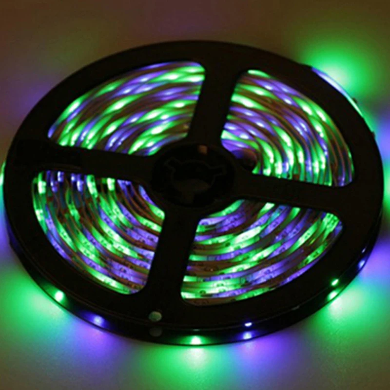 Украшение для дома светодиодные полосы 5 м 3528 RGB модные 24 ключа дистанционного