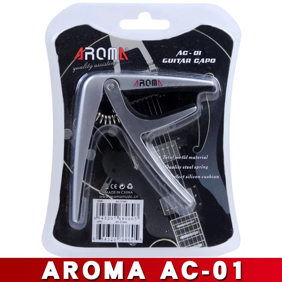 

AROMA Hot High Quality New Aluminium Alloy Quick Change Clamp Key Clip Acoustic Classic Electric Guitar Capo For Tone Adjustin