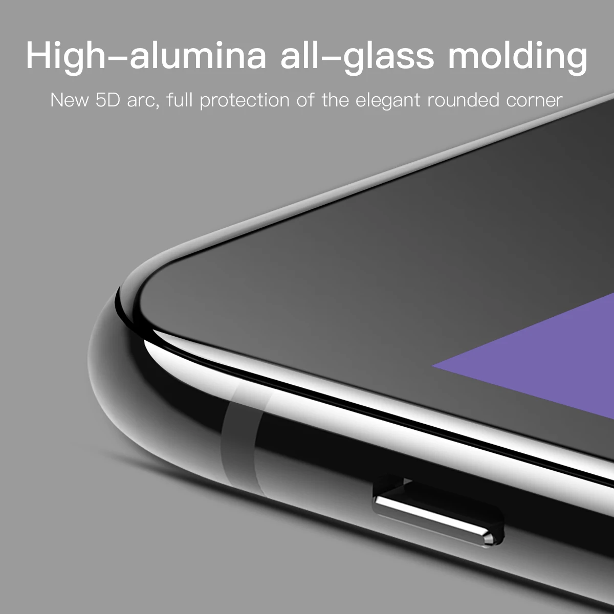 Закаленное 5D стекло Baseus для защиты экрана iPhone 8 7 полноэкранное защитное с защитой