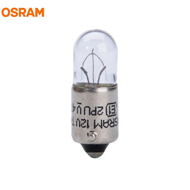 10 шт. OSRAM T4W 3893 BA9s 12 В 4 Вт оригинальная линия металлические основания парковочный светильник габаритные огни лампы заднего хода OEM Автомобильная галогенная лампа ECE