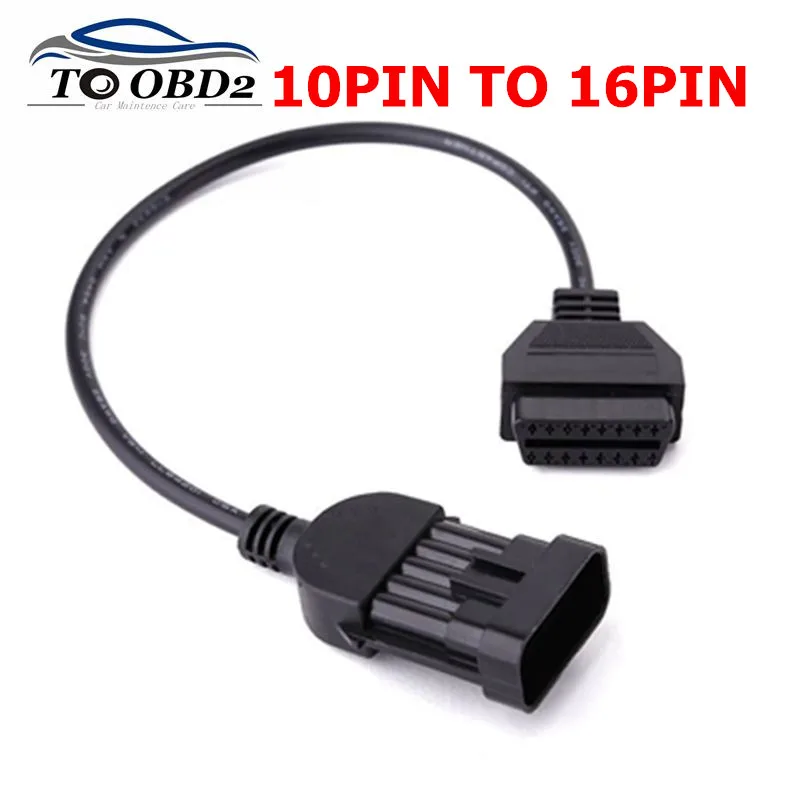 

Newest for Opel 10Pin To 16Pin OBD2 Female Car Diagnostic connector Cable for opel 10 PIN Adaptor interface Diagnostic Cable