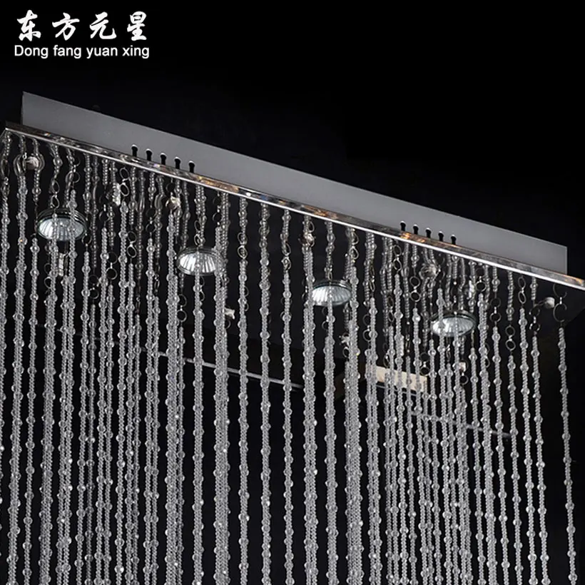 Роскошный хрустальный подвесной светильник прямоугольный для ресторана|hanging