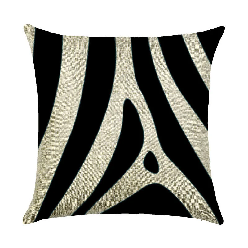 INS Fashion Nordic style Cotton/linen Back pillow with different geometry Series printing pattern Creative Home bed decoration |