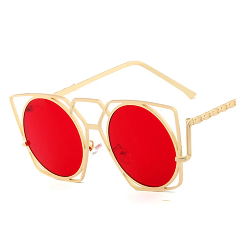 SO &amp EI классические солнцезащитные очки &quotкошачий глаз&quot с полой оправой из