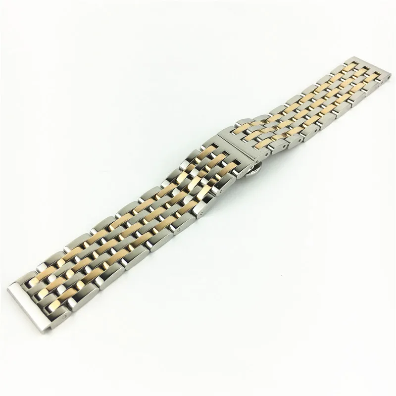 Для mk Cartier tissot Arm dw Золото Нержавеющая сталь женские мужские часы ремешок браслет 20 мм 22 мм ремешок для часов