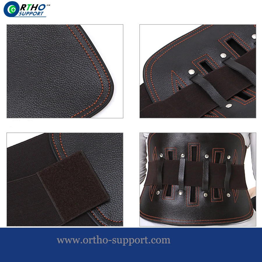 Кожаная опора для талии со стальным большим весом защищает нижнюю часть спины от