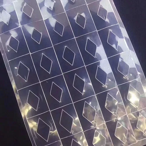 Rhombus(Small) 1 лист Алмазный трафарет для ногтей с драгоценными камнями, направляющие формы, прозрачные 3D полые наклейки, Пластиковая форма, хлопья, сделай сам, УФ-гель, инструменты для маникюра - Цвет: Rhombus(Small)