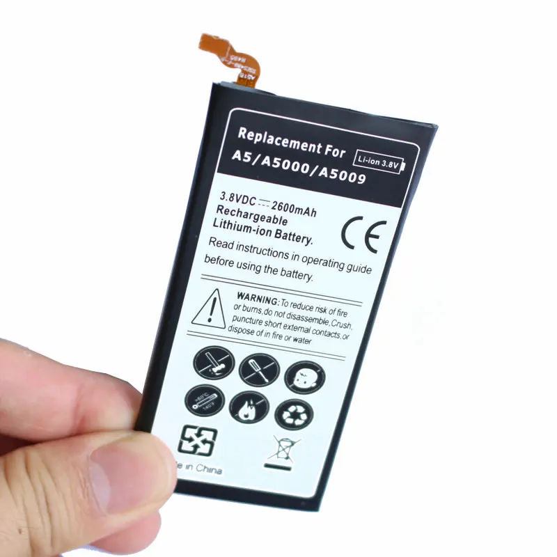 Ciszean 1x2600 мА/ч EB BA500ABE запасная батарея для Samsung Galaxy A5 (2015) A5000 A5009 SM A500F A500FU A500 A500K|battery for