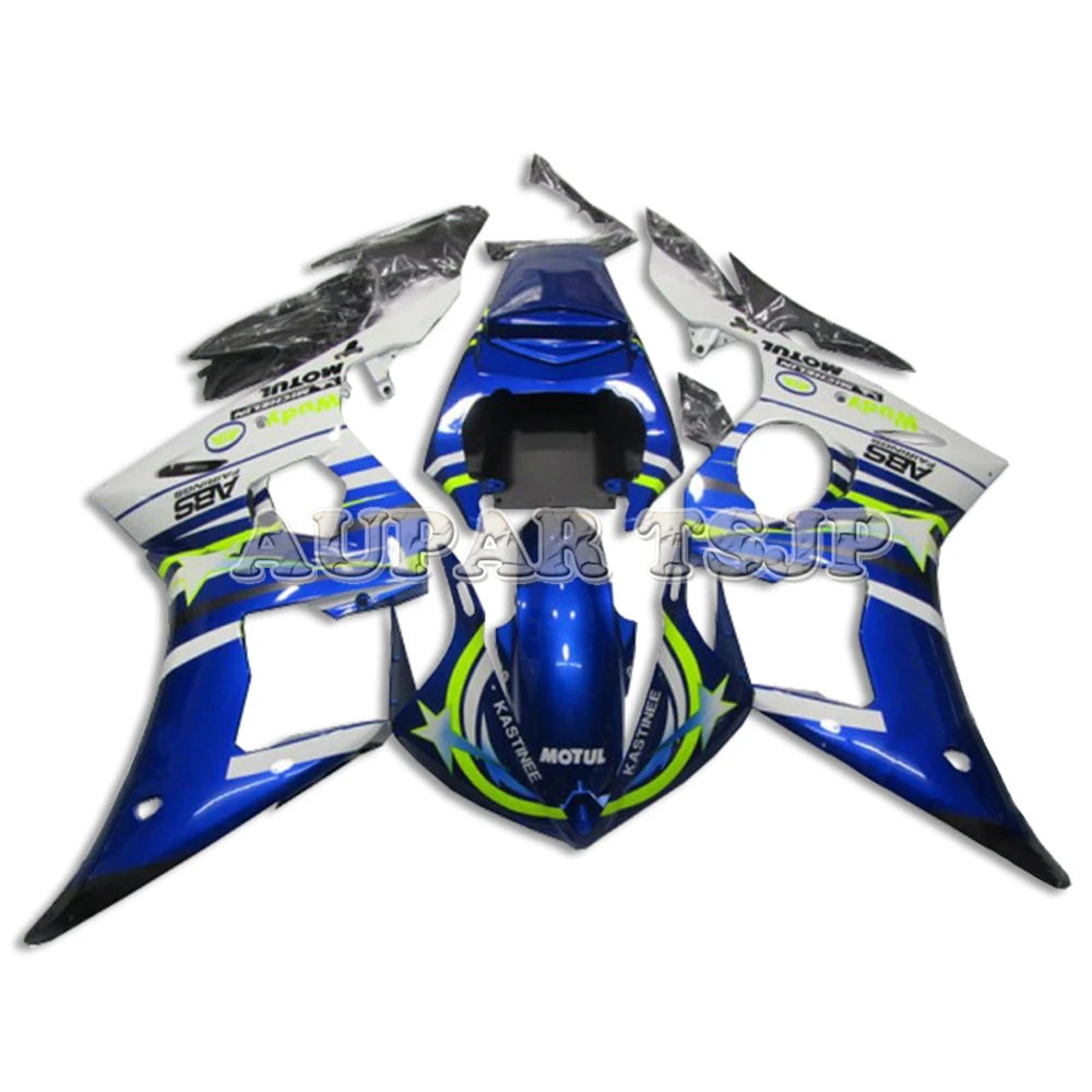 Мотоцикл белый синий и зеленый линия для кузова YAMAHA R6S 2006 2007 2008 2009 ABS впрыска