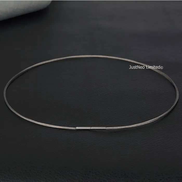 Нержавеющая сталь Тигр проволочная Rope Chain, Цепочки и ожерелья с Сталь застежка, 7 многожильный кулон веревка