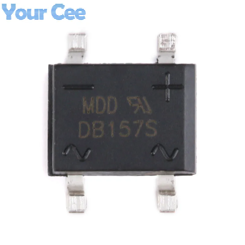 100 шт. оригинальный SMD DB157S 1.5A 1000V Мостовой выпрямитель однофазный стеклянный