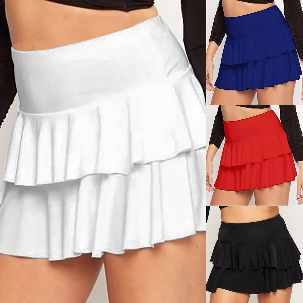 Женская юбка юбки Vadim faldas jupe femme shein saia модные летние однотонные плиссированные