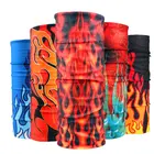 Классный принт пламя buffe летние волшебный платок велосипедная бандана Женский Мужской Спорт на открытом воздухе маска для лица Уход за кожей лица щит мульти Применение повязка на голову