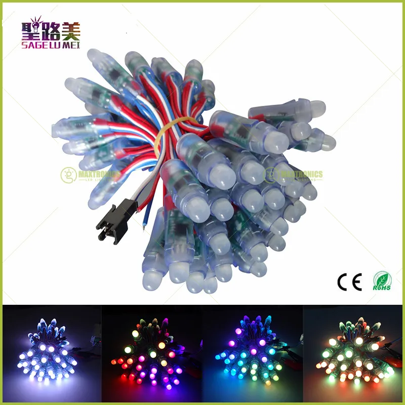 Бесплатная доставка 50 шт./лот 12 В постоянного тока мм WS2811 2811 IC RGB светодиодный