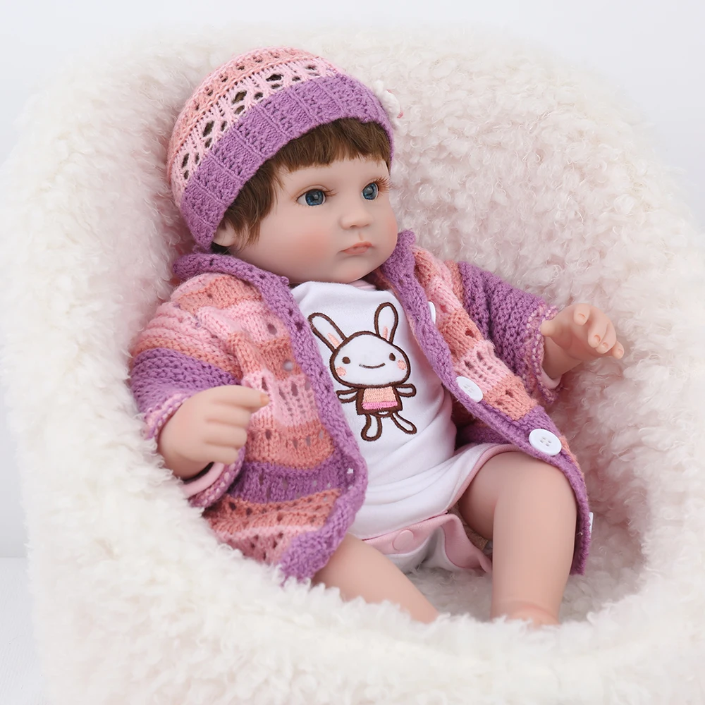 KAYDORA Reborn Baby Girl Кукла новейшая 45 см кролик девочка подарок на день рождения 16