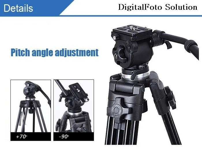 1.8m WEIFENG 717 Fluid head video tripod dslr camcorder professional 6kg bear weight with Bowl Pan Head Carry Bag | Электроника