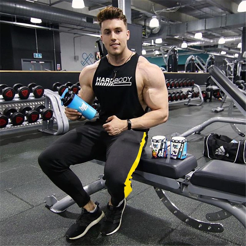 GYMPXINRAN, новинка, Мужские штаны, хип-хоп, одежда для фитнеса, джоггеры, спортивные штаны, боковые полосы, Классическая мода, уличная одежда, спортивные штаны, брюки