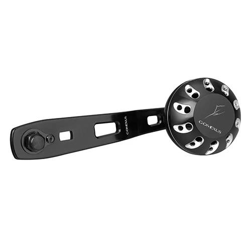 45mm black silver Gomexus катушка питания ручка для Abu Garcia Ambassadeur C3 CS Daiwa круглая Катушка 8*5 мм ручка 95 мм как описание - Цвет: 45mm black silver