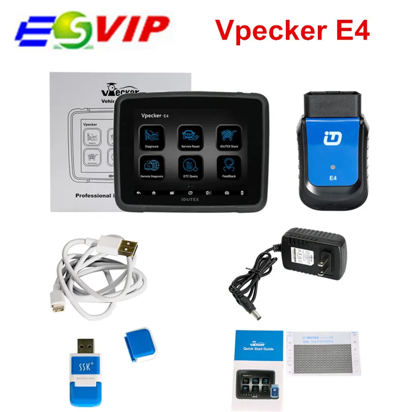 VPECKER E4 многоязычный Bluetooth Android телефон автоматический диагностический сканер