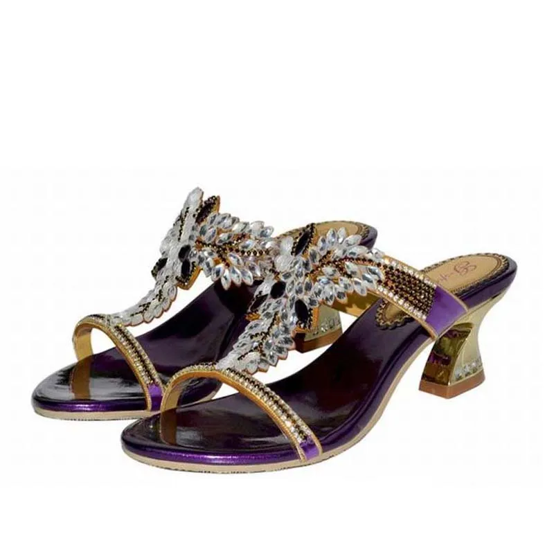 Большие размеры 34-44 женские летние туфли на толстом высоком каблуке Роскошные