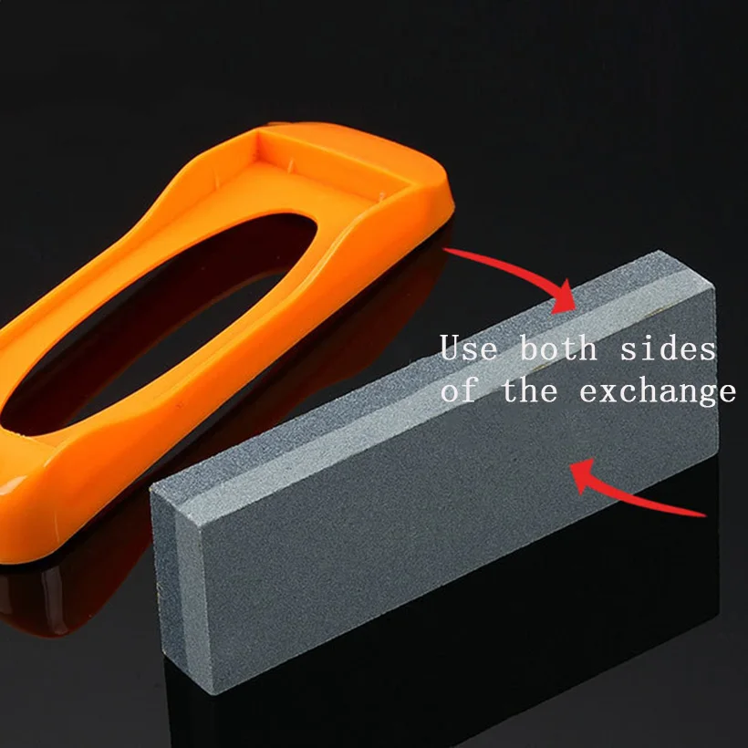 Двухсторонняя точилка для кухонных ножей 320 и 240 коричневый корундовый