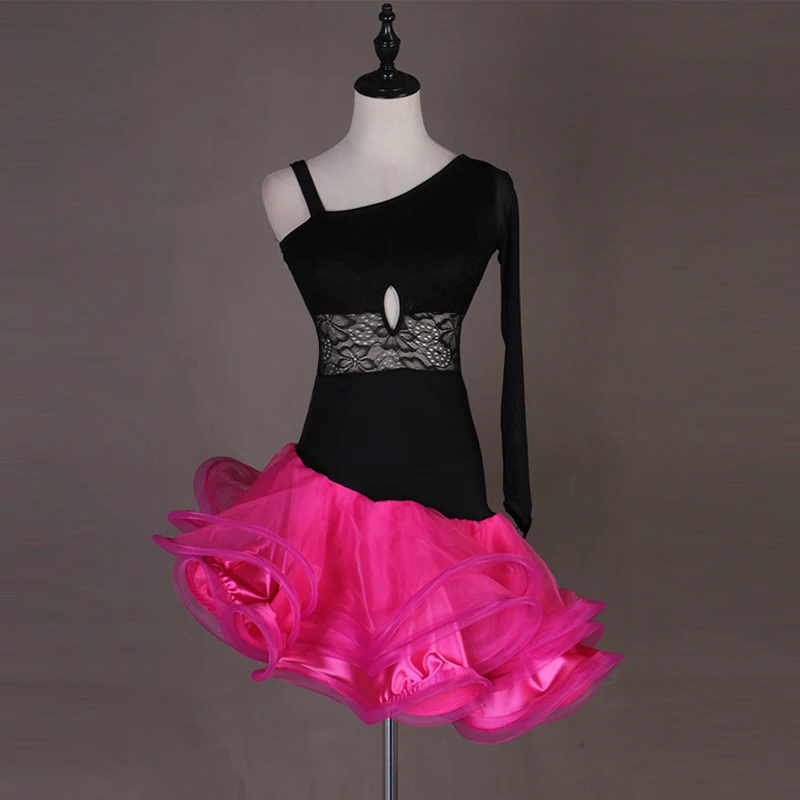 

Latin Dance Costume Women/Girls Lace Latin Dance Tutu Skirt Latin Competition Dresses Rumba/Salsa Performance Clothes DQL1244