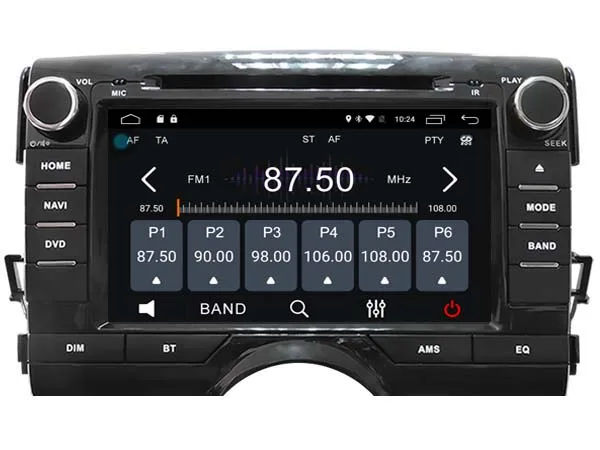 Eunavi 2 din четырехъядерный 8 ''автомобильный dvd-плеер Android 6 0 GPS навигация для Toyota