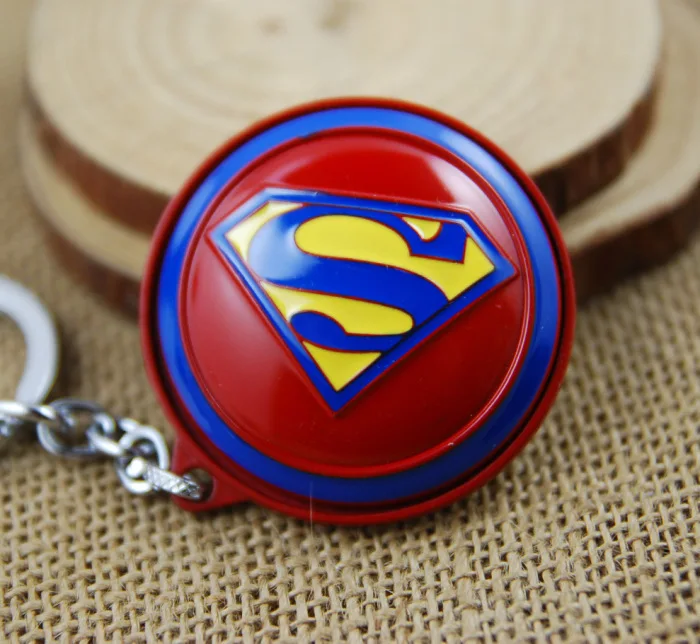 Вращающийся фильм Marvel брелок &quotСупермен&quot Подвеска для ключей автомобиля