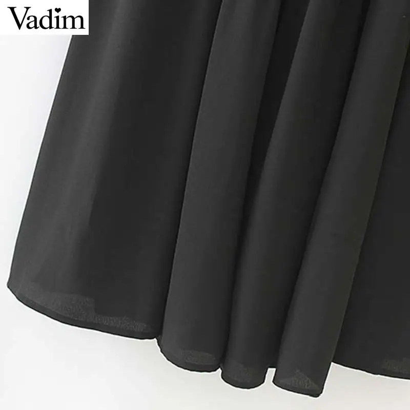 Женское платье миди Vadim элегантное с квадратным вырезом и регулируемым ремешком
