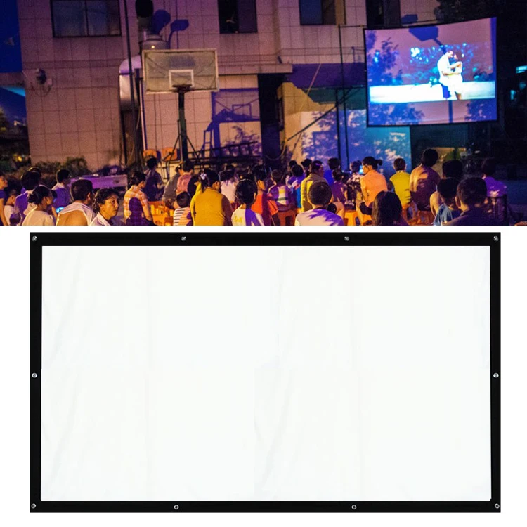 120 дюймовый 4:3 изогнутый кинопроектор белого цвета экраны для LCD LED DLP HD 3D снаряд
