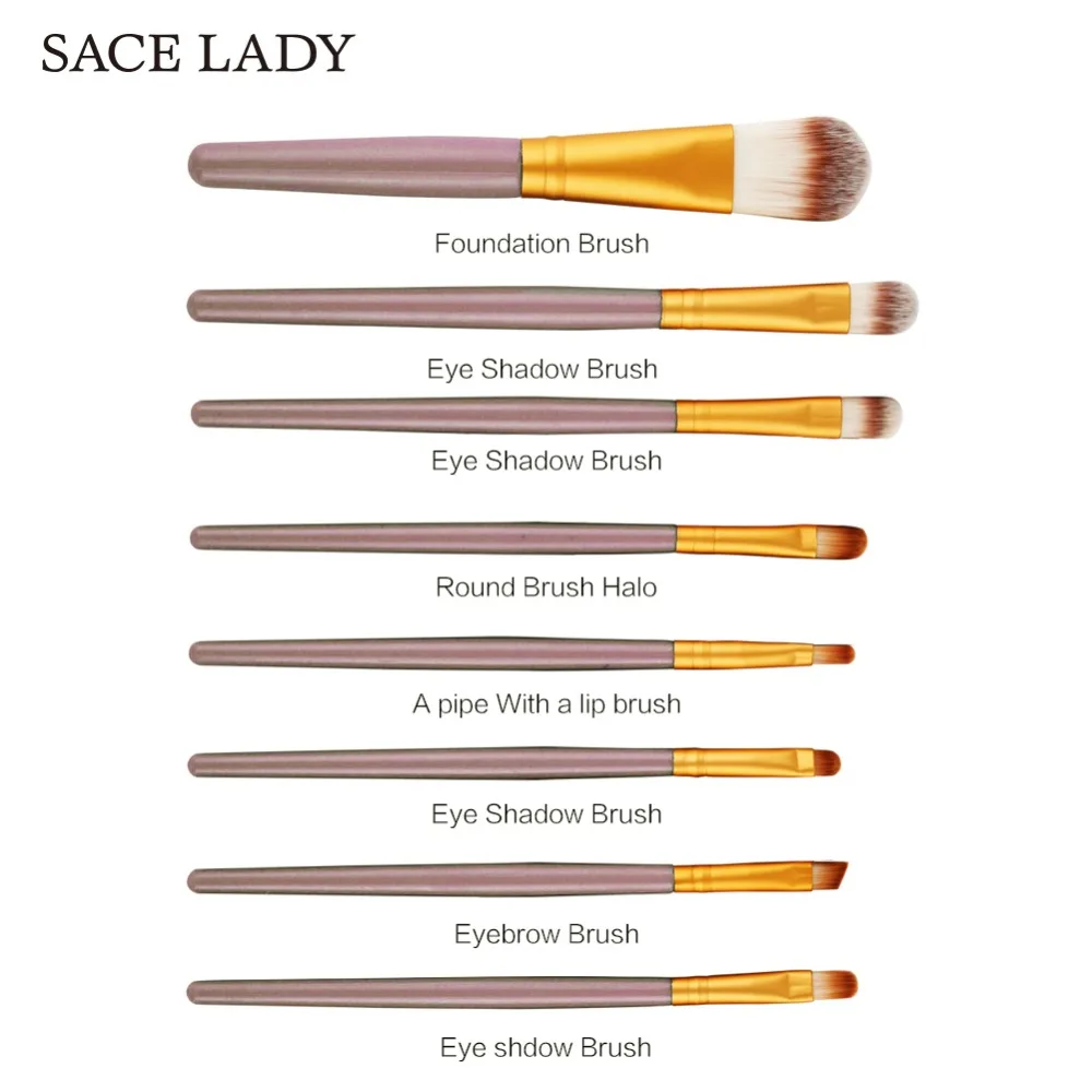Набор кистей для макияжа SACE LADY 15 шт. профессиональная кисть консилера бровей