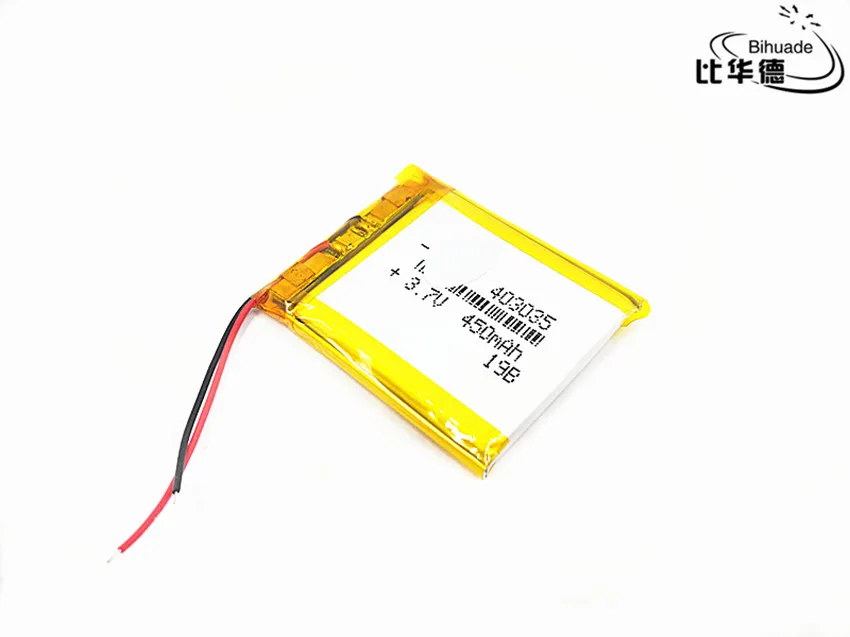 403035 450mAh 3 7 V литий-ионный полимерный аккумулятор Lipo аккумуляторные ячейки для MP3 MP4