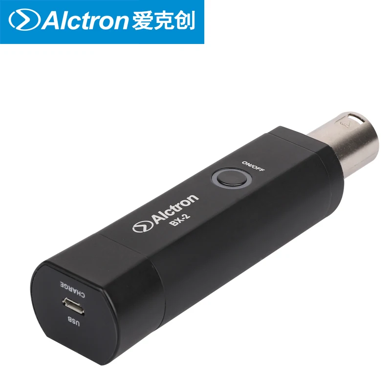 Alctron BX-2 Портативный беспроводной Bluetooth V4.0 приемник XLR интерфейс аудио усилитель конвертера аудио приемник plug and play