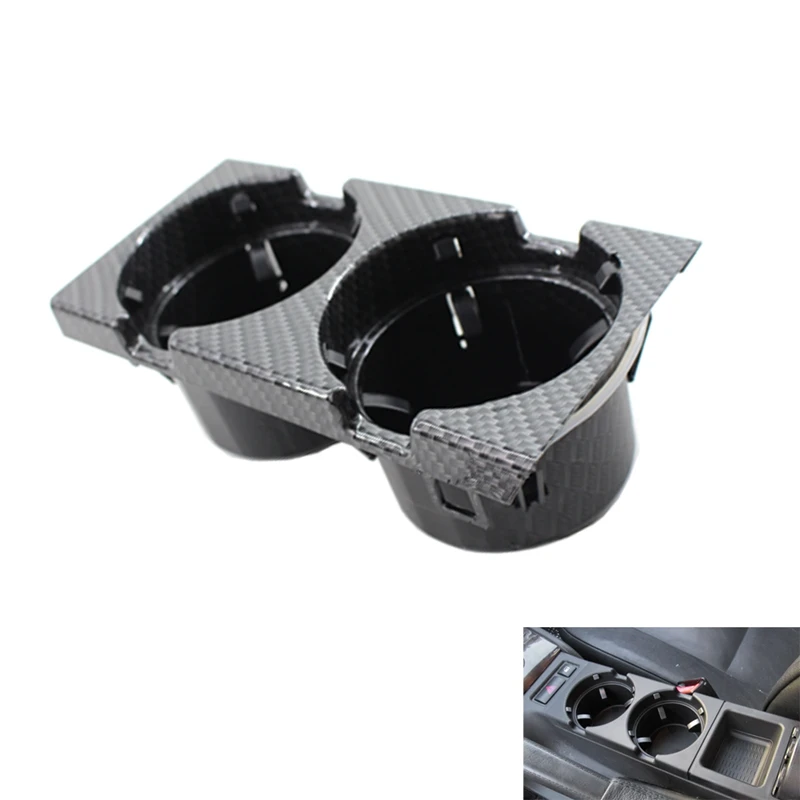 New Front Console Dual Drink Cup Holder for 3 Series E46 98-06 Carbon Fiber | Автомобили и мотоциклы