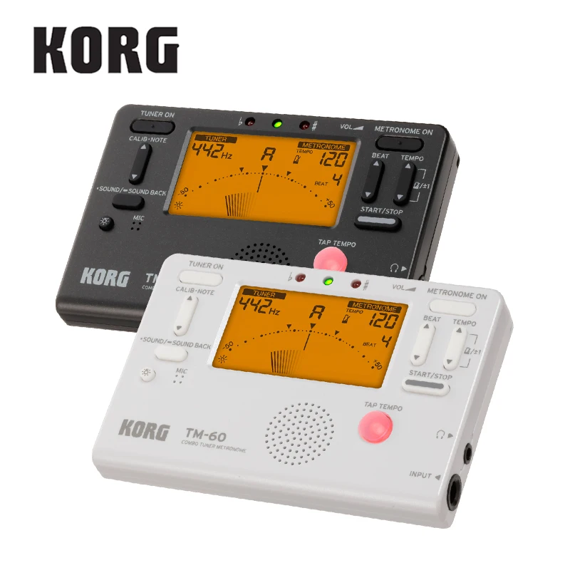 KORG TM60 TM60C тюнер метроном ветер/гитара укулеле/саксофоны/скрипки/тюнер для флейты