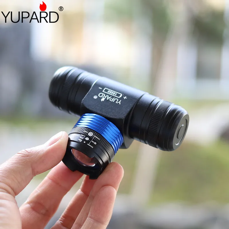 Налобный фонарь YUPARD XM L T6 регулируемый масштабируемый налобный с регулируемым