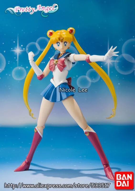 PrettyAngel-Подлинная Bandai S. H. Figuarts Pretty Guardian Сейлор Мун 20th ПВХ Сейлор Мун фигурка