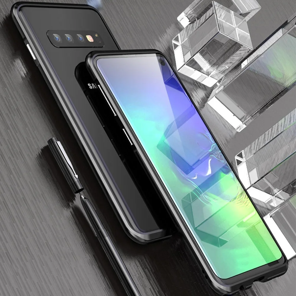 Изогнутый металлический бампер Luphie для samsung Galaxy S10 S10 Plus, противоударный чехол, ультра тонкий алюминиевый бампер, рамка для samsung S10e