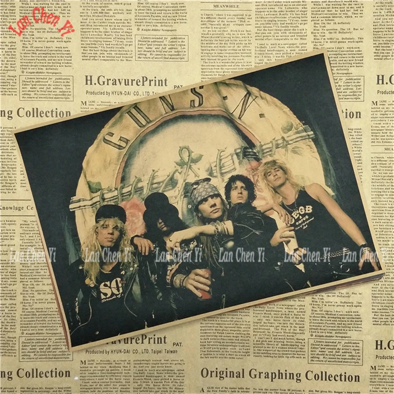 Винтажные постеры рок группы Guns n'roses для дома бара гостиной Декор