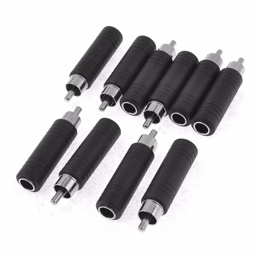 50 шт. разъем RCA папа на аудиоразъем AV PC 6 35 мм 1/4 дюйма моно мама|plug adapters for south america|plug